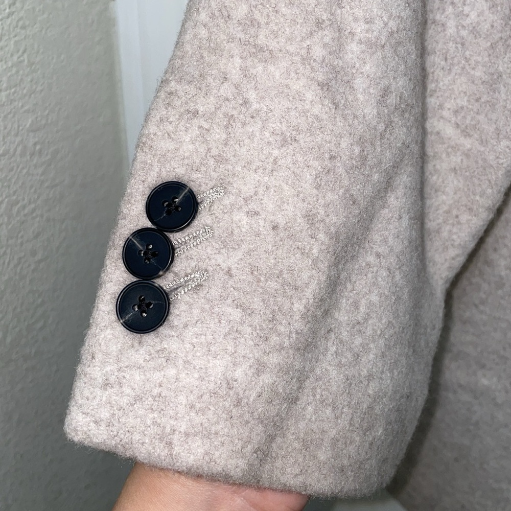 NWT MANGO Oversized 100% Wool Coat - Picture 10 of 11